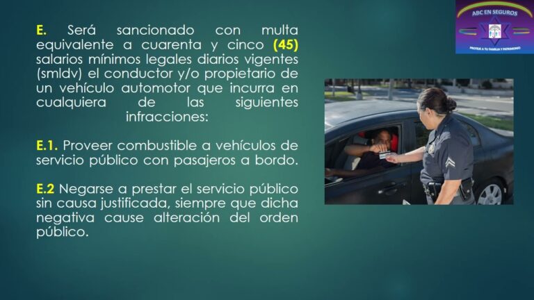 Sanciones para Conductores de Veh&iacute;culos Pesados