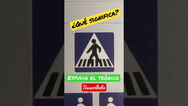 Se&ntilde;ales de Tr&aacute;fico Esenciales en Pasos de Peatones