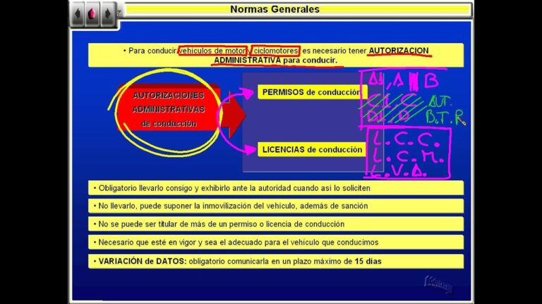 Normativa del Permiso de Conducir LCC