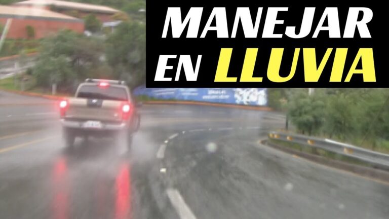 Manejo Seguro en Lluvia para Conductores Novatos